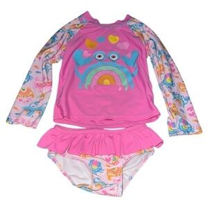 Rashguard Swim Set with Rainbow Design GD3